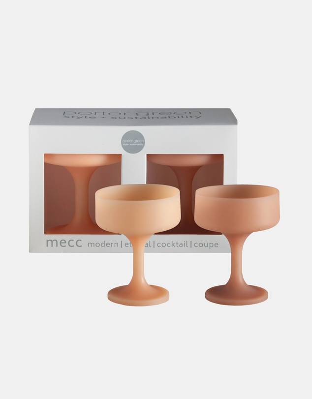 porter green - mecc | silicone unbreakable cocktail glasses