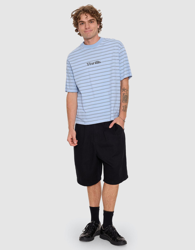 Thrills - Flowers Of Tomorrow Stripe Box Crop Tee