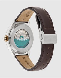 Aston Martin - TS1 Automatic Black Brown Leather Watch