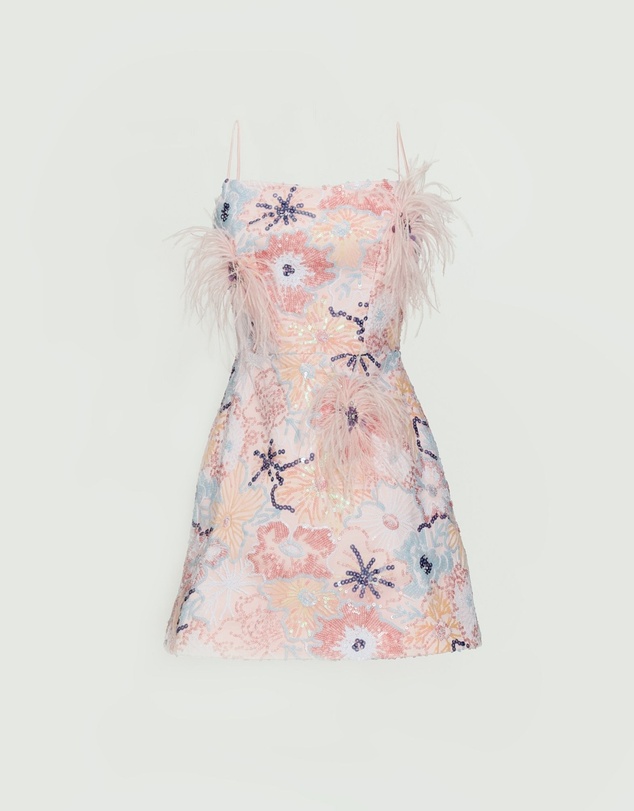 JUSTIN TONG - Jessica Beaded Mini Dress