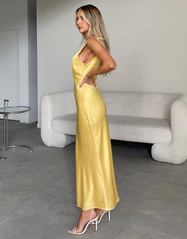 Dazie - Valentina Lace Trim Maxi Dress