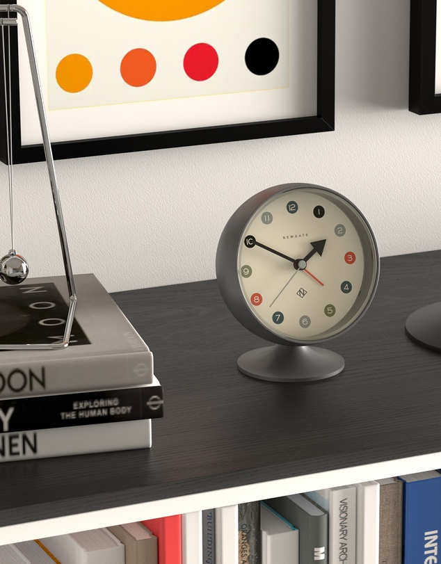 Newgate - Newgate Spheric Alarm Clock Blizzard Grey