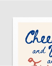 Olive et Oriel - Cheese And Wine... by Ohkimiko Art Print