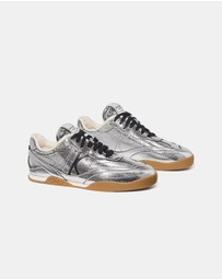 Kate Spade - KS Drift Metallic Crackled Leather Sneakers