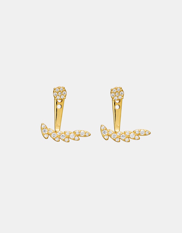 Zoe Olivia - 14K Gold Vermeil Elevate Marquise Cubic Zirconia Ear Jacket