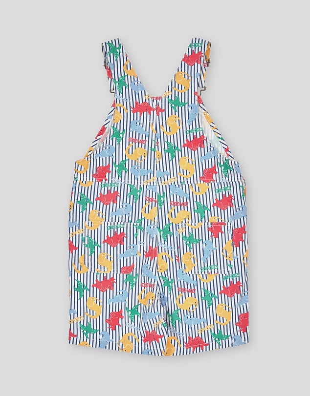 Goldie + Ace - Dino Print Burton Overalls - Babies-Kids