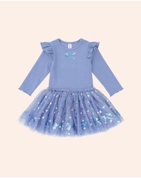 Huxbaby - Sequin Bow Tulle Dress - Babies-Kids