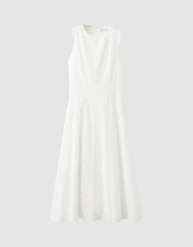 M.N.G - Embroidered Midi Dress