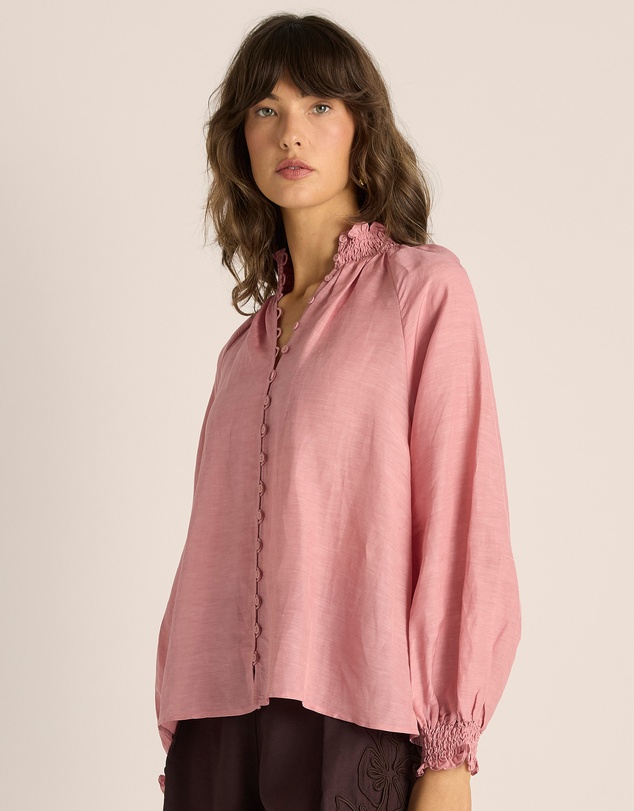 Fate + Becker - Lani Shirred Blouse