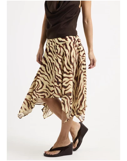 Alice In The Eve - Linda Sheer Slip Midi Skirt