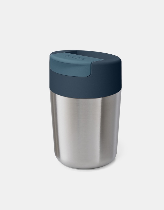 Joseph Joseph - Sipp™ Stainless Steel Travel Mug with Flip-top Cap - 340 mL (12 fl. oz) (Anthracite