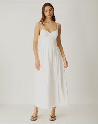 Atmos&Here - Sammy Linen Blend Midi Dress