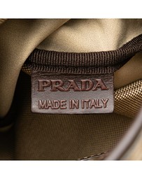 Pre-Loved by Azura Reborn - Pre-Loved prada Textured Shoulder Bag with Strap and Embellished Detail