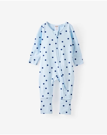 Cotton On Kids - Growie Long Sleeve Zip Romper