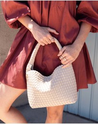Chuchka - Woven Neoprene Willa Tote Beige