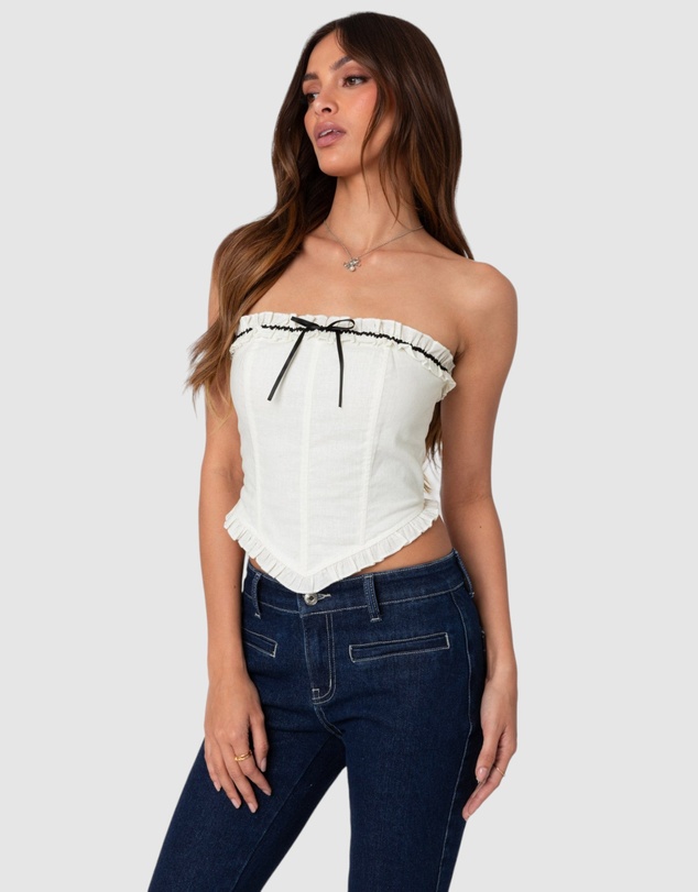 EDIKTED - Coralie Ruffled Corset