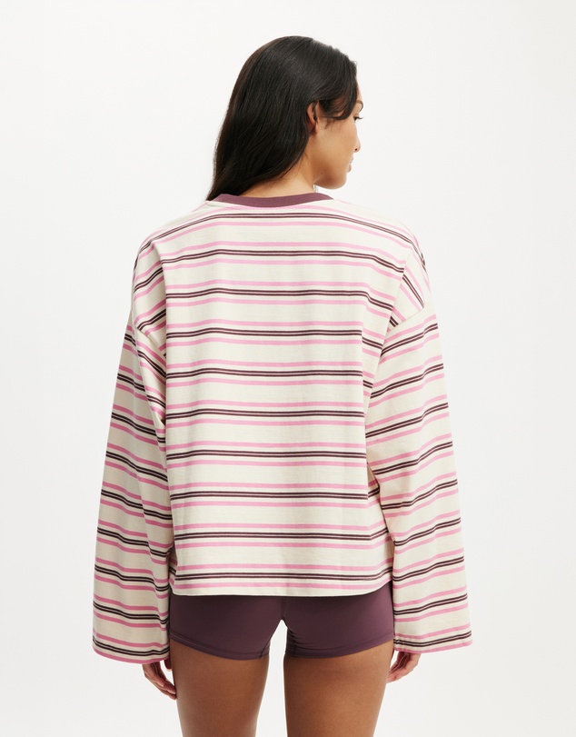 Cotton On Body Active - Long Sleeve Graphic Crew Sweatshirt