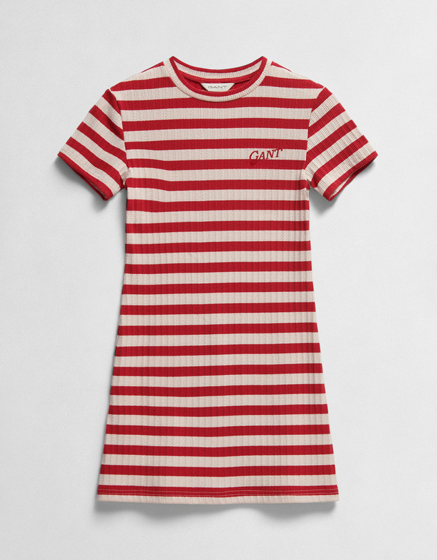 Gant - Striped Rib T-Shirt Dress