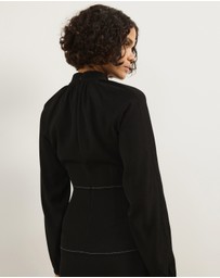 Atmos&Here - Raven Long Sleeve Maxi Dress