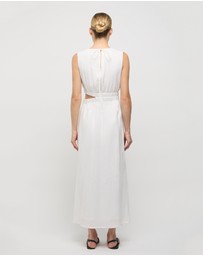 FRIEND of AUDREY - Camile Linen Cut-out Dress