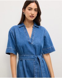 The Fated - Kate Denim Midi Dress