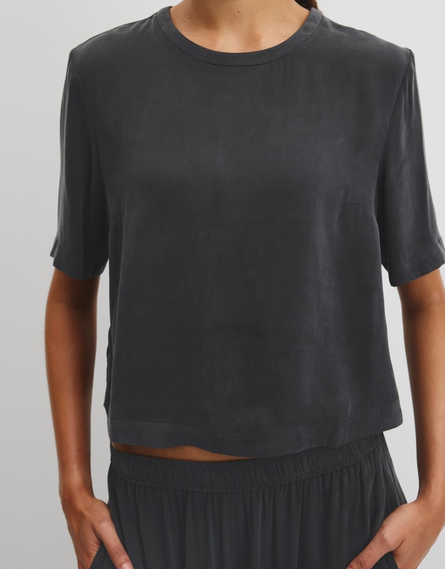 Country Road - Short Sleeve Cupro Woven T-shirt
