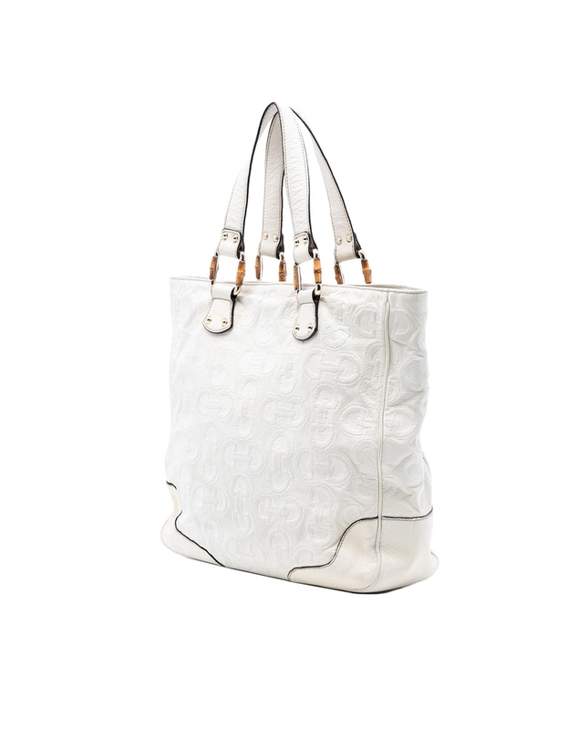 Gucci - Pre-Loved Leather Bamboo Horsebit Tote