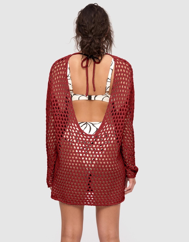 Zulu & Zephyr - Crochet Knit Tunic Dress