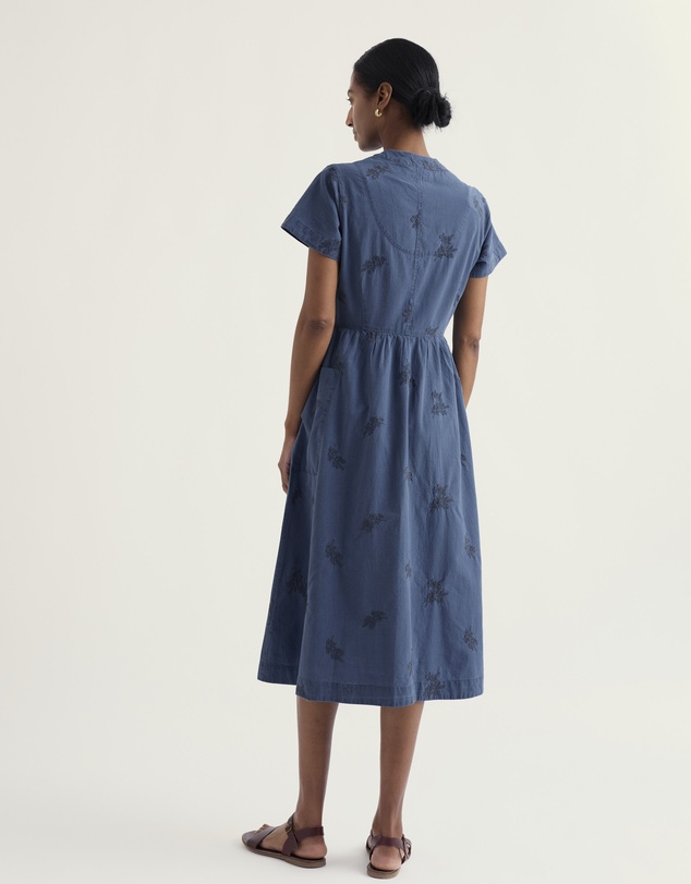 Seasalt - Seasalt Cornwall Blue Fowen Shirt-Style Midi Dress