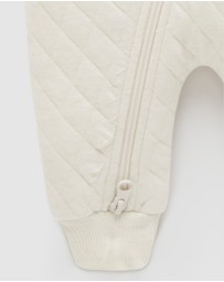 Purebaby - Quilted Growsuit-Babies