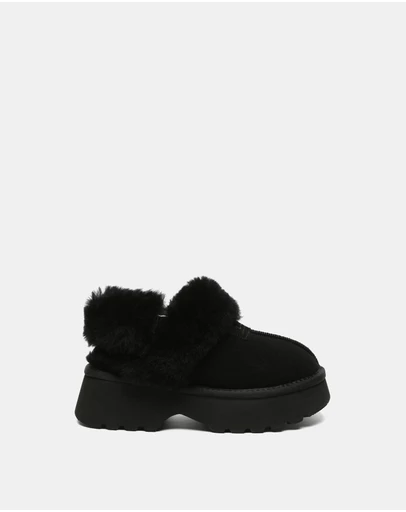 EVERAU - Australian Shepherd Ugg Muna Platform Cow Suede Upper House Shoes