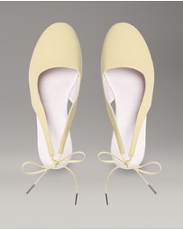 Calvin Klein - Leather Slingback Ballerinas