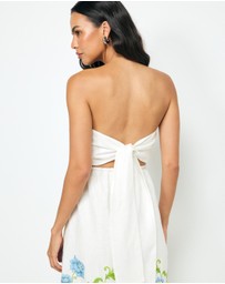AERE - Elladia Strapless Midi Dress