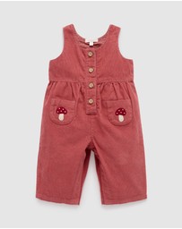 Purebaby - Toadstool Corduroy Overalls -Kids-Babies