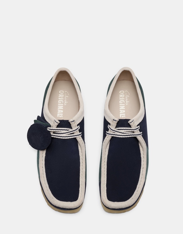 Clarks Originals - Wallabee (M) Blue/Green Stripe