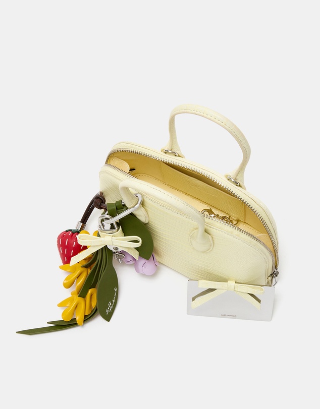 Self Portrait - Lizard Leather Toast Mini Bag