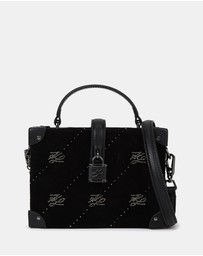 Karl Lagerfeld - K/Autograph Padlock Rhinestone Trunk Bag