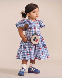 Huxbaby - Cherry Gingham Frill Dress - Babies-Kids