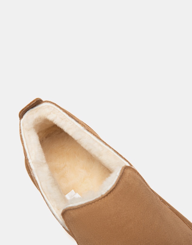 EVERAU - Australian Shepherd Ugg Frozark Cow Suede Upper Loafer Oxfords Flats