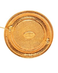 Pre-Loved by Azura Reborn - Pre-Loved Gold Plated 31 Rue Cambon Round Brooch