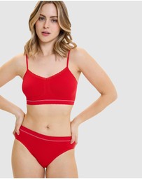 Billet Doux - Zen Attitude Crop Top Style Wirefree Bralette - 2 Pack