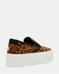 Steve Madden - Clifftop-L Leopard Suede Sneakers