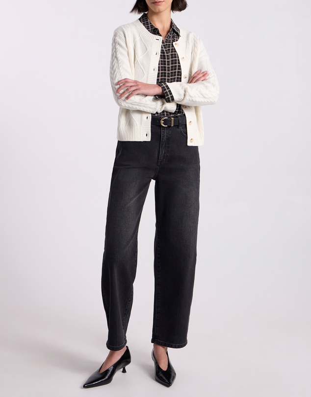 David Lawrence - Natalie Cable Knit Cardigan