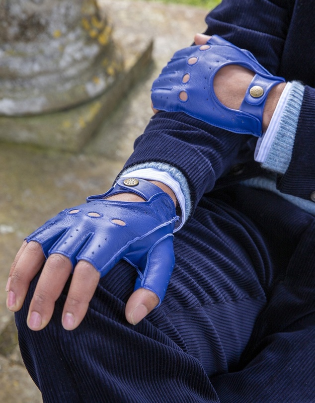 DENTS - Fingerless Leather Driving Gloves