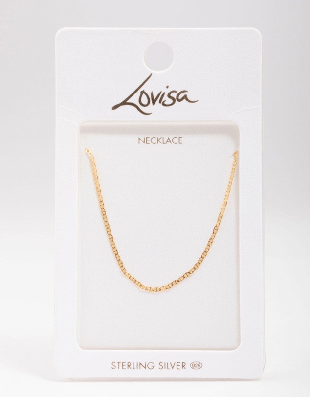 Lovisa - Gold Plated Sterling Silver Long Chain Necklace