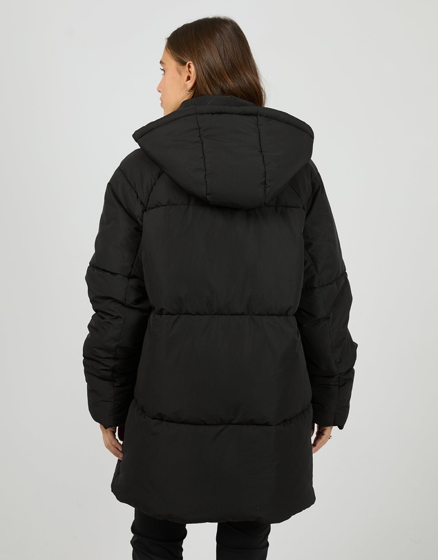 All About Eve - Elevate Long Puffer Jacket Black