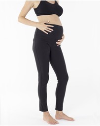Angel Maternity - Maternity Cotton Twill High Waist Pants