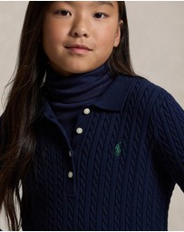 Polo Ralph Lauren - Mini Cable Polo Sweater Dress - Teens