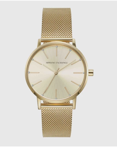 Armani Exchange - Gold-Tone Women's Analogue Watch