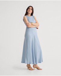 Oxford - Camilla Cupro Lace Trim Dress
